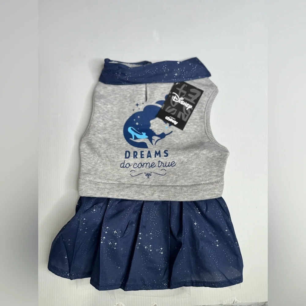 Disney Cinderella "Dreams Come True" Dog & Cat Sweatshirt Dress - Size Medium - Picture 3 of 13